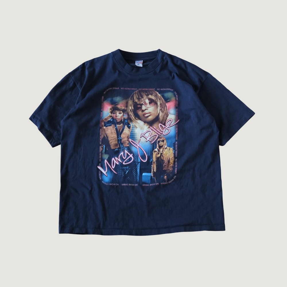 Mary J Blige Tour Shirt Womens Blue No More Drama Graphic Vintage Y2K XL Street